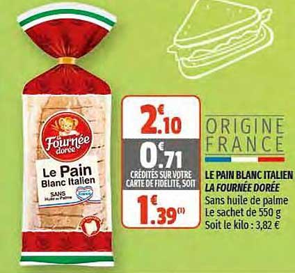 le pain blanc italien la fournée dorée