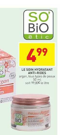 Le Soin Hydratant Anti-rides So'bio étic