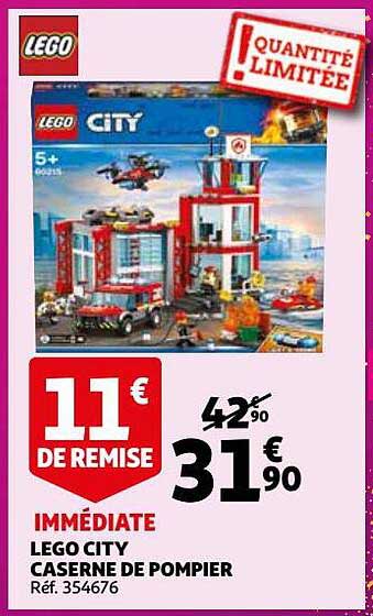 lego city caserne de pompier lego