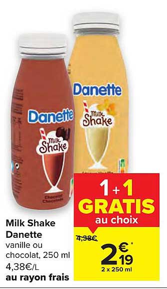 milk shake danette