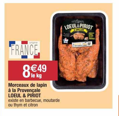 Morceaux De Lapin à La Provencale Loeul & Piriot