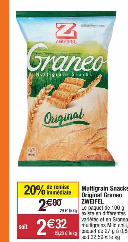multigrain snacks original graneo zweifel