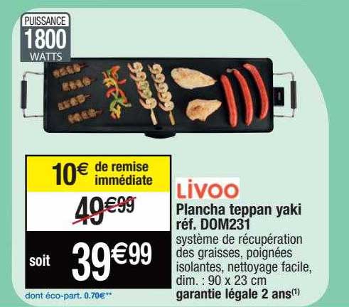 plancha teppan yaki livoo