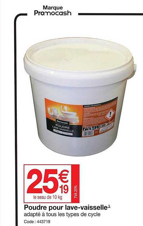 poudre pour lave-vaisselle