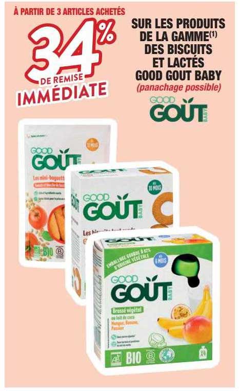 Produits De La Gamme Des Biscuits Et Lactés Good Gout Baby