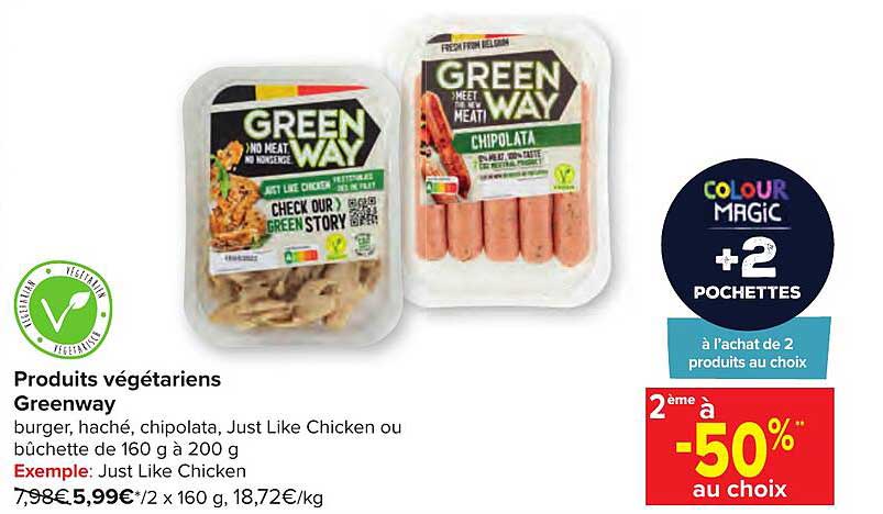 produits végétariens greenway