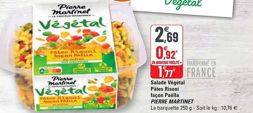 salade végétal pâtes risoni façon paëlla pierre martinet