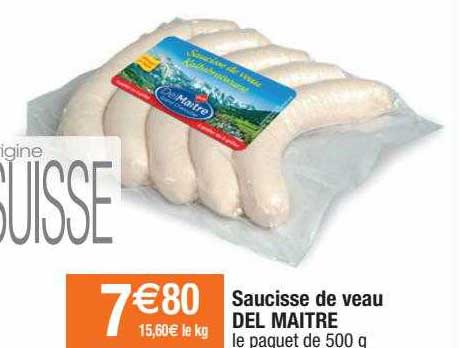 saucisse de veau del maître