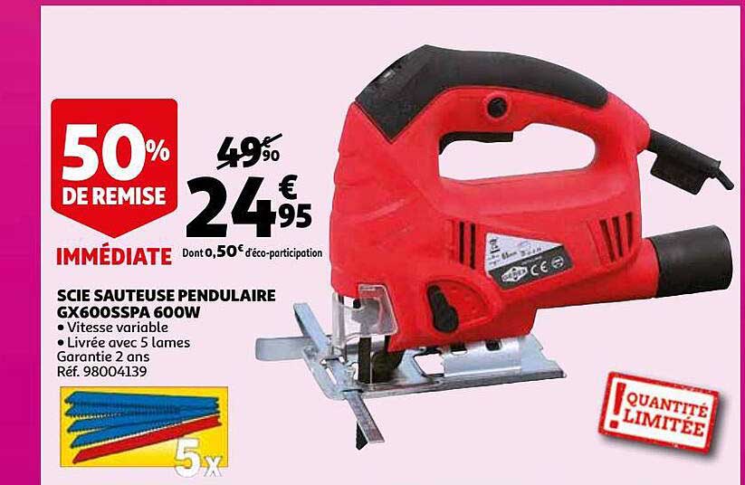 scie sauteuse pendulaire gx600sspa 600w