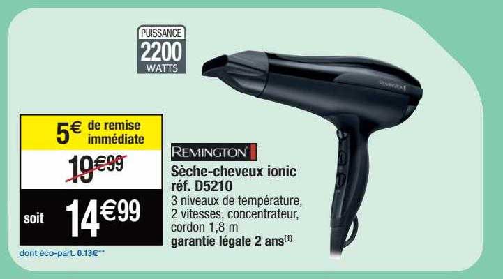 sèche-cheveux ionic remington