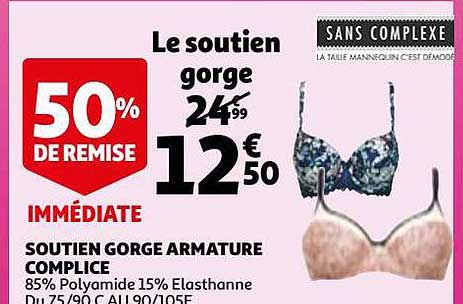 soutien gorge armature complice sans complexe
