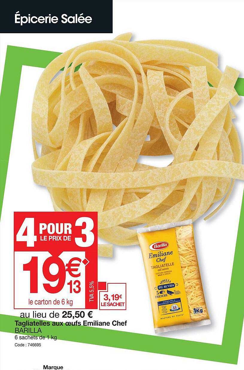 Tagliatelles Aux Oeufs Emiliane Chef Barilla