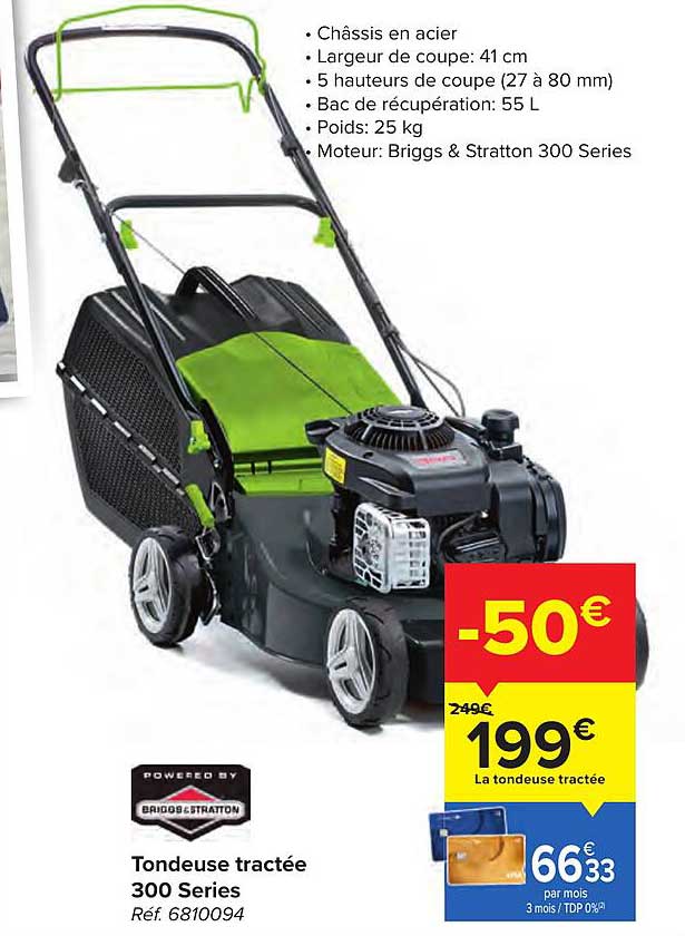tondeuse tractée 300 séries