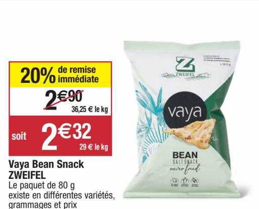 vaya bean snack zweifel