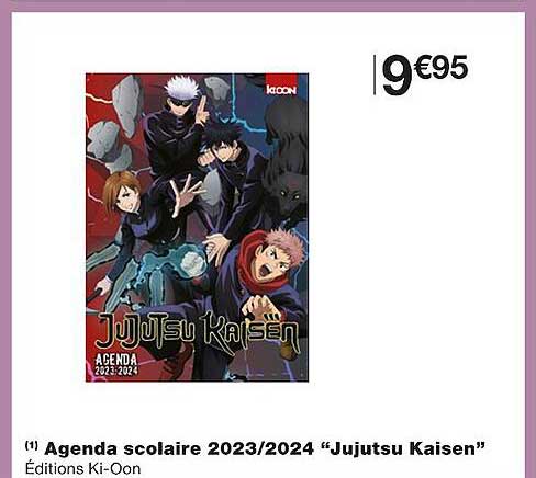 agenda scolaire 2023-2024 "jujutsu kaisen"