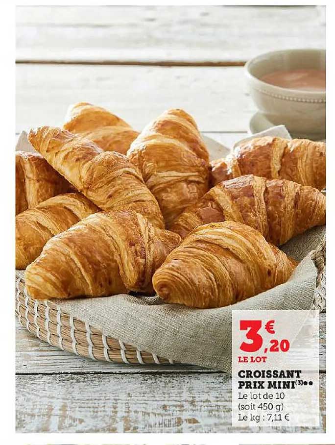 croissant prix mini