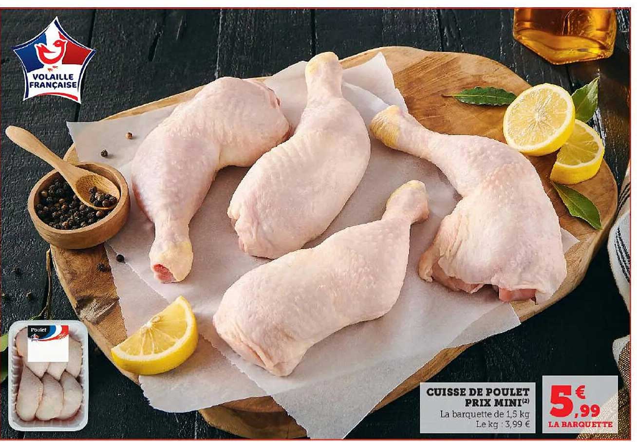 cuisse de poulet prix mini