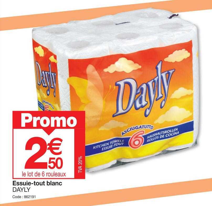 essuie-tout blanc dayly