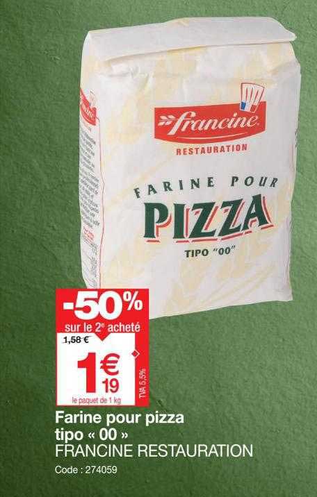 farine pour pizza tipo «00» francine restauration