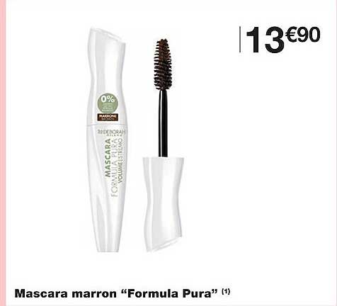 mascara marron "formula pura"