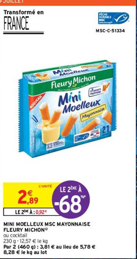 mini moelleux msc mayonnaise fleury michon