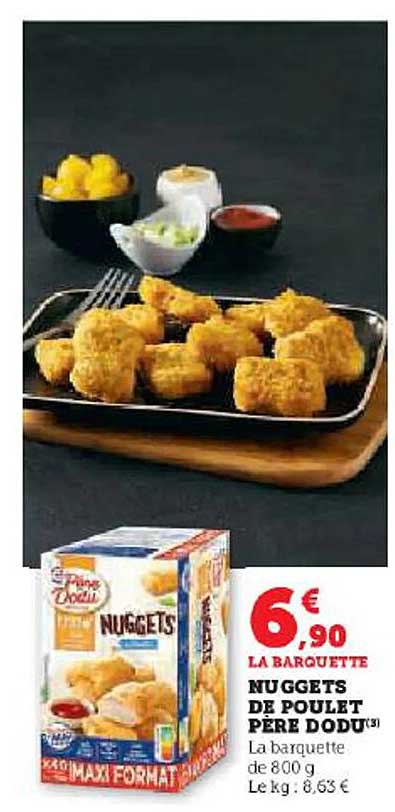nuggets de poulet père dodu