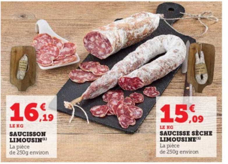 saucisson limousin, saucisse sèche limousine