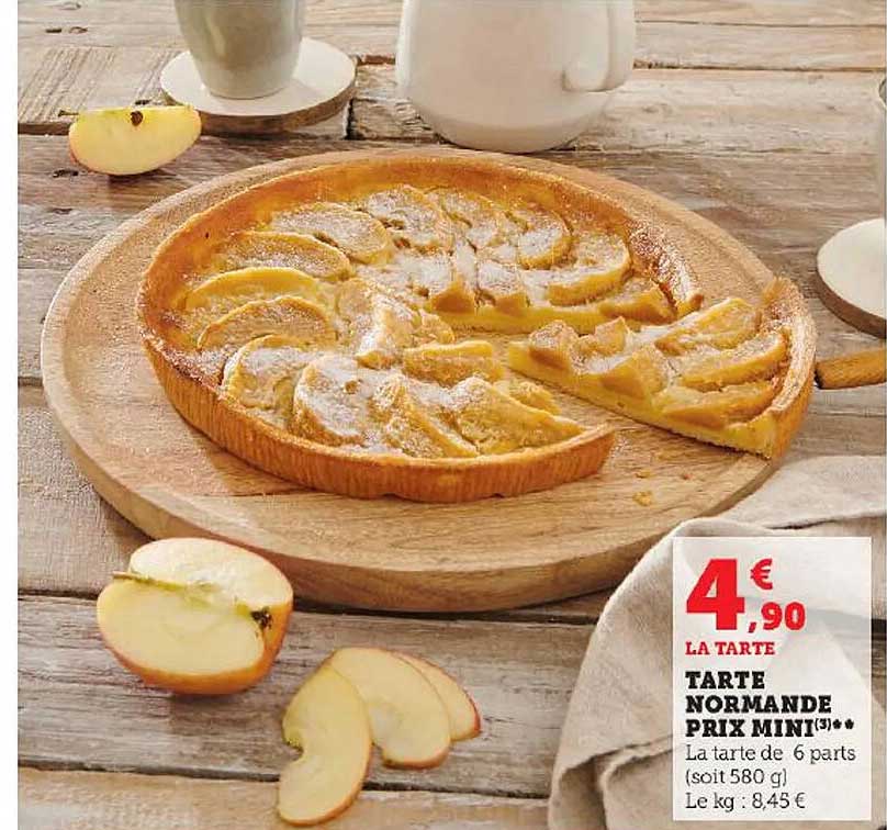 tarte normande prix mini