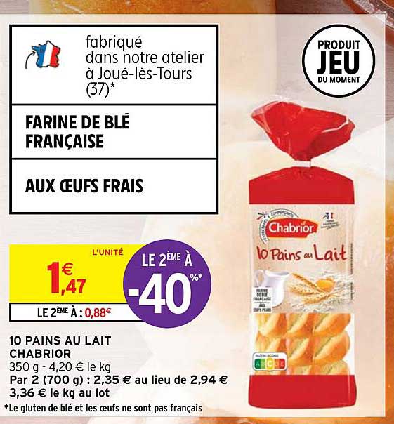 10 Pains Au Lait Chabrior