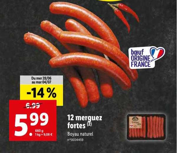 12 Merguez Fortes