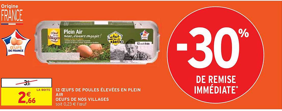 12 œufs de poules élevées en plein air œufs de nos villages