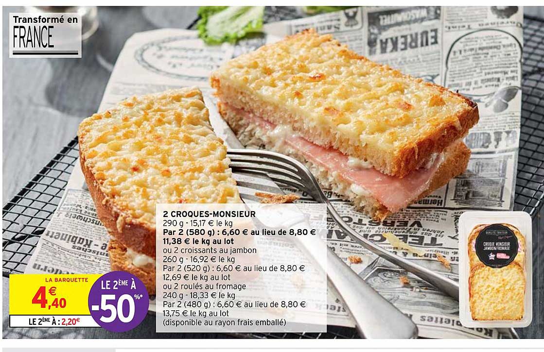 2 croque-monsieur