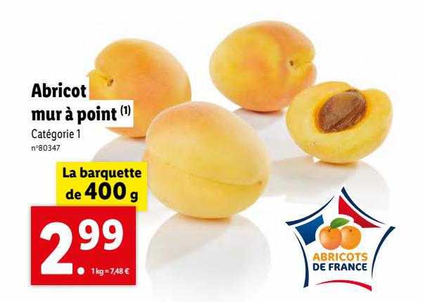 abricot mur à point