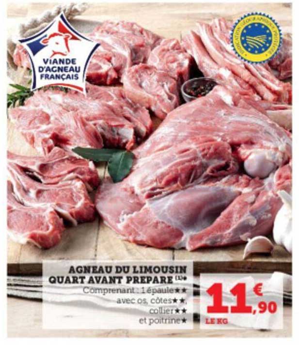agneau du limousin quart avant prepare