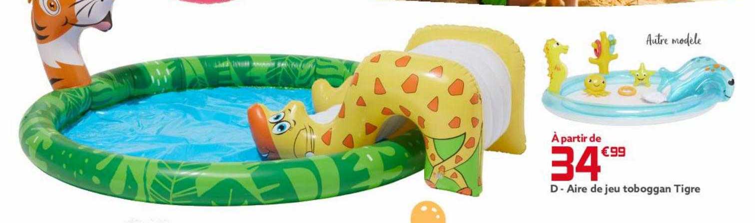 aire de jeu toboggan  tigre