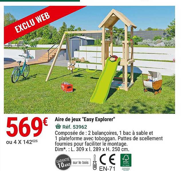 aire de jeux "easy explorer"
