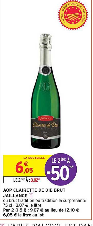 aop clairette de die brut jaillance