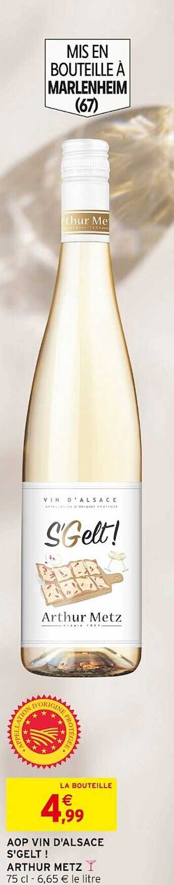 aop vin d'alsace st gelt! arthur metz
