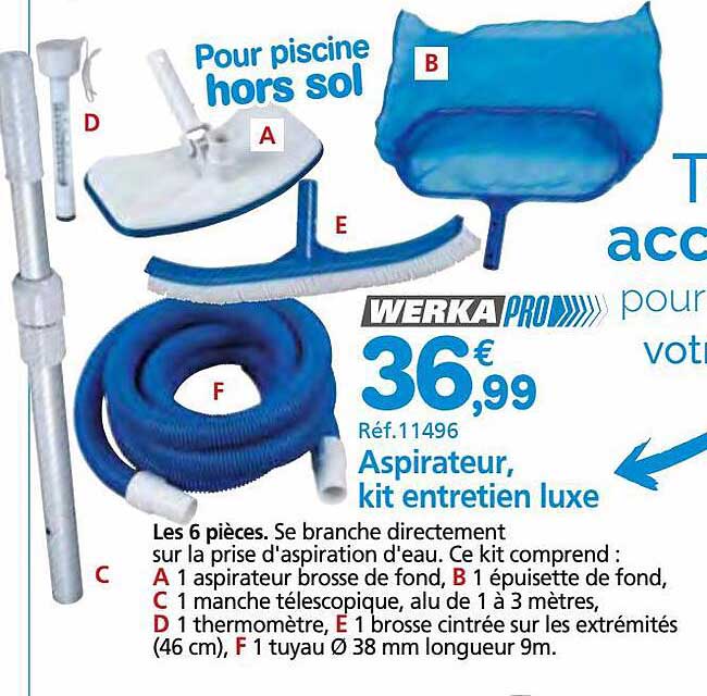 Aspirateur, Kit Entretien Luxe Werka Pro