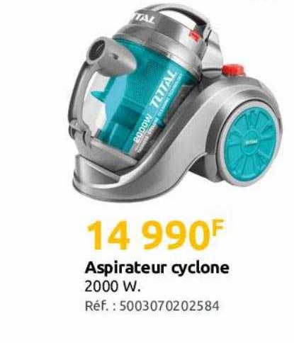 aspirateur cyclone 2000 w total