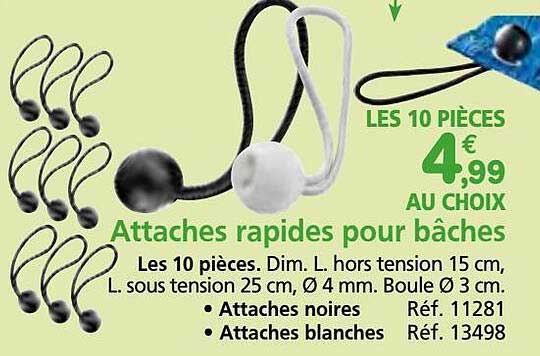 attaches rapides pour bâches