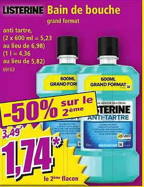 Bain De Bouche Grand Format Listerine