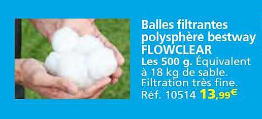 balles filtrantes polysphère bestway flowclear