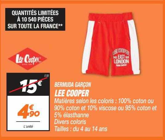 bermuda garçon lee cooper