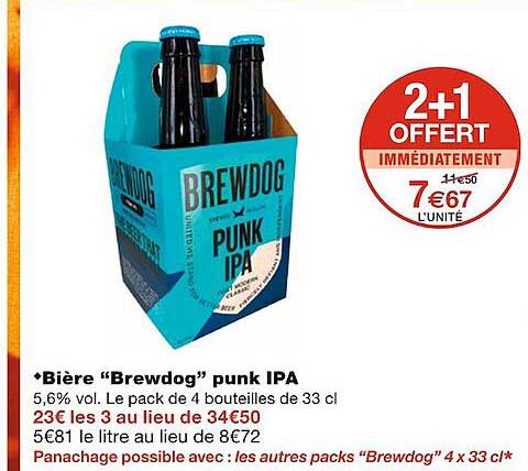 bière "brewdog" punk ipa