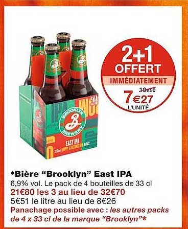 bière "brooklyn" east ipa
