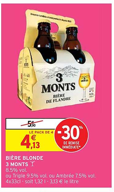 bière blonde 3 monts