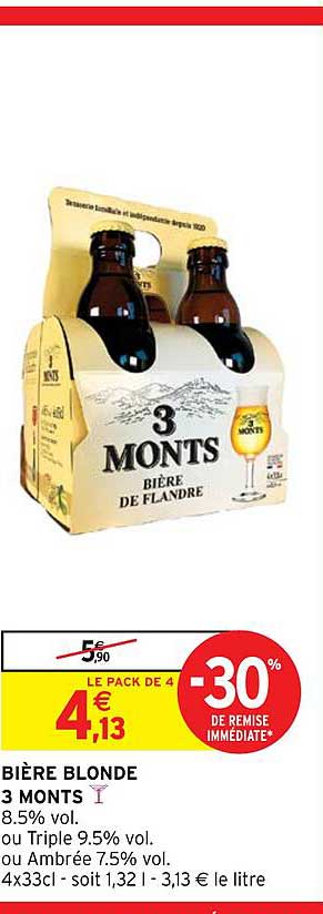 bière blonde 3 monts