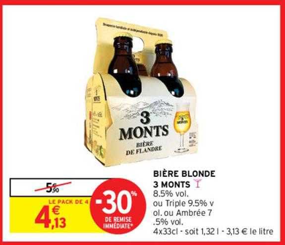 bière blonde 3 monts