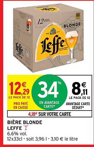 Bière Blonde Leffe
